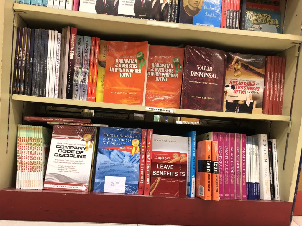 HR Books by Atty. Elvin Villanueva Available in National Bookstore Mall of Asia LVS Rich