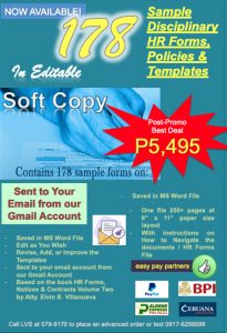 HR Forms, Notices and Contracts 2 Soft Copy Version (170+ Templates in Editable Word)