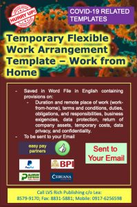 Temporary Flexible Work Arrangement COVID-19