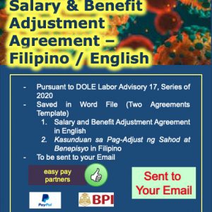 salary and benefit adjustment agreement