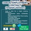Casual Employment Contract Sample