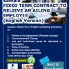 Fixed-Term Employment to Relieve an Ailing Employee